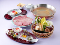 牛三種盛コース（黒毛和牛赤身+特上ロース+ヒレ）