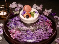  【記念日～初恋薊(はつこいあざみ)～】乾杯カクテル付き「Birhday Color Special」大切な人へ贈る”特別誕生日ケーキ"が付いたコース