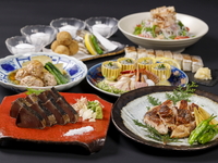 6～8月　土佐の地酒飲み放題　名物かつをの藁焼き塩たたき×旬魚の藁焼き【龍馬コース】