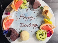 メッセージ入りデザートプレート