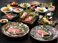 【飲み放題付きお得プラン！】【和牛の小皿と焼肉懐石コース】