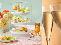 【平日：乾杯スパークリングワイン付】～桃とメロンの香り～Peach Vacances afternoon tea（2時間カフェフリー7/1～）