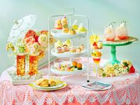 ♥【平日：パフェ付き】～桃とメロンの香り～Peach Vacances afternoon tea（2時間カフェフリー7/1～）