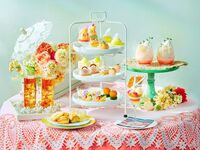 2時間カフェフリー【平日：パフェ（ミニサイズ）付き】～桃とメロンの香り～Peach Vacances afternoon tea