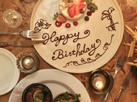 [Terrace Seating Only] Anniversary Dinner Course including a plated cake + complimentary welcome drink & after-dinner coffee