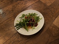 Grilled Asuparagus and Firefly Squid Sauté