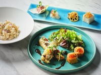 [Lunch Course] Assortment of 3 appetizers and rich sea urchin cream noodles