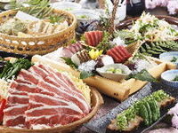 【ご宴会/大皿/歓送迎会】～数量限定～夏野菜と牛肉の蒸し陶板コース（全6品）2時間飲み放題付5000円