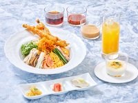 [Lunch Only] Mixed Vegetable Cold Noodle Set (Includes Appetizer, Dessert, and Soft Drink)