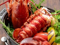 Live lobster &Beefsteak　course