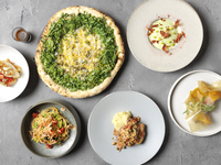 ERUTAN SPECIARE Share Course (Shimanto Pork) + Welcome Sparkling Wine [6 dishes in total, including freshly baked wood-fired pizza; available only at 18:00]