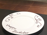 Anniversary message plate