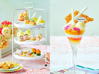 【平日 ミニパフェ付プラン（わんちゃん同伴有）】大人/中学生以上 ～桃とメロンの香り～Peach Vacances afternoon tea