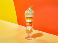 [Prepayment Required] Okayama Prefecture White Peach Parfait with Drink Set (Available from July 7th, 2026 (Tue) until white peaches are no longer in season)