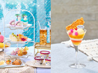 【平日】トロピカルサンセットのミニサイズパフェ付き◇乾杯はトロピカルブルーのスパークリングワイン！ベイサイド・サマー・アフタヌーンティー withハーゲンダッツ
