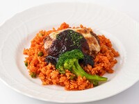 Kobe beef hamburger pilaf
