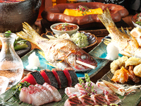【海鮮×炉端】宿毛湾直送御造りと豪快原始焼きを楽しむ人気の炉端プラン★飲み放題付き5,500円