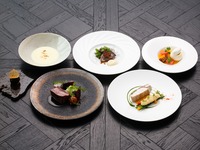 Lunch Course [Blaze] 6-course meal Wood-Fired Kagoshima Wagyu Round Cut and seasonal vegetables