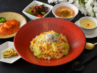 <セット>とびことシラスのレタス入り炒飯