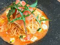 生ハムとトマトのガスパチョ風冷製パスタ（6/3からです）