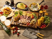 (夏)【平日 月～木】肉盛りBBQコンボ（ソフトドリンク飲み放題）