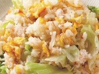 ズワイ蟹とレタスの炒飯