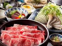 黒毛和牛(A5等級)出汁しゃぶコース（120ｇ）+2時間飲み放題付き
