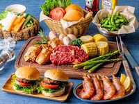 Our most popular dish! [Solamid BBQ Course] We recommend the build-your-own hamburger! (From April 1st)