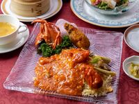 Lobster sauce fried rice + coffee