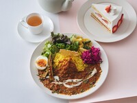 [Special Lunch with Dessert & Drink] Tomato and Dal Spice Curry, Meals Style