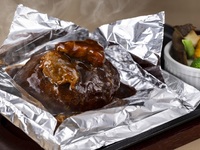 Wrapped hamburger lunch