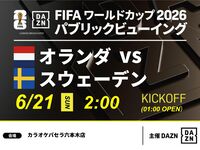[June 21st (Sun) Netherlands vs Sweden] ⚽ 3-hour football viewing package
