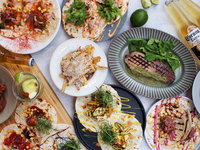 [Terrace Seating 2026 Mexican BEER GARDEN] All-you-can-eat 6 types of tacos + 3 hours of all-you-can-drink