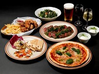 [Official Lowest Price Guarantee] [June only] [Includes 90 minutes of all-you-can-drink] Popular roast beef course 7,500 yen → 4,000 yen (tax and service charges included) Homemade pizza, tender roast beef, and 6 other dishes [Includes draft beer and sparkling wine]