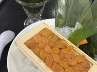 Reservations only! A blissful delicacy: a whole 'sea urchin' on a plate.