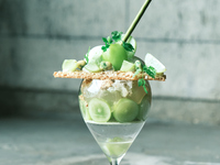 seasonal parfait  -シャインマスカット　ずんだ　オリーブオイル-