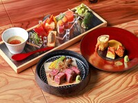 【テーブル席】鮨ﾄ酒肴コース 27品～酒肴・天ぷら・肉料理・鮨、富かわの魅力を余すことなく味わう～