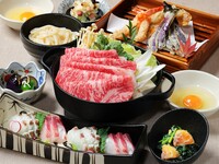 【8月末まで・土日祝限定最安値プラン！】黒毛和牛のすき焼きコース(食事のみ)5,700円→5,000円
