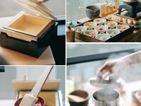 7/1~新メニュー/平日限定価格【空庭豆富ランチ】ひとひの出来立て豆富と夏の彩り九種御膳、湯葉羽釜ご飯コース