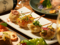 《1ドリンク付》プレミアムランチコース：フレンチ串揚げを味わう幸せ洋食プラン