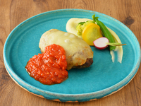 【単品】北海道産完熟トマトソースのチーズハンバーグ