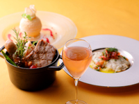【ランチ】GATE ランチ＋乾杯ロゼスパークリングワイン