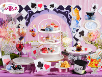 土日祝 『アリスのゴシックファンタジーアフタヌーンティー』＋スペシャルパフェ ＋スペシャルドリンク※カフェフリー付