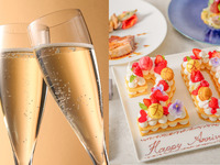 ★人気NO１★【8月限定誕生日におすすめ】お祝いの乾杯酒付！数字が選べるナンバーケーキ・メインは鱸＆オーストラリア産牛サーロイン肉のフルコース全5皿