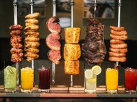 【☆Regular Dinner】All-you-can-eat of 15 kinds of authentic churrasco | 120-minute plan including salad bar buffet & unlimited drinks [8800 JPY → 7700 JPY]