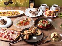 PLAN B [Free drinks for 120minutes] A recommended plan where you can enjoy everything from appetizers to pizza, pasta, main dishes, and desserts.