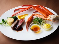 【土日祝北海道ディナービュッフェ＋蟹とステーキのコンボ（1皿）120分制】
