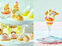 【★8月ベストレート★】◇スイーツ7種とミニピーチパフェ付！◇桃とメロンづくしのバカンス・アフタヌーンティー（2時間 6/24～平日）