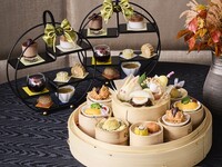【土日祝ディナー】乾杯ドリンク付　お月見チャイニーズアフタヌーンティー