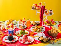 《FIKA AFTERNOON TEA》 [Autumn Strawberry Fair ~Mellow Autumn~] · [September–November] Afternoon tea set featuring cakes, confections, and savory items
